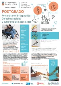 Info postgrado Discapacidad Universidad Barcelona