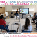 Acción Formativa: Desarrollo afectivo-sexual del alumnado con necesidades educativas especiales ATENPACE Madrid