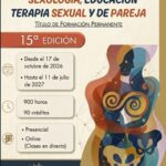 Colaboraciones profesionales en el Máster en Sexología: Educación, Terapia Sexual y de Pareja (Univ. Extremadura- ICEXS promoción 2026-2027)