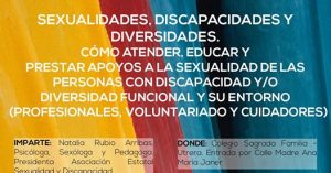Próximas Jornadas "Sexualidades, Discapacidades y Diversidades. Un viaje al plural". Utrera (Sevilla)
