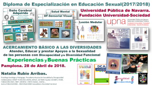 Formación "Sexualidades y Diversidades". Diploma Especialización Educación Sexual- Universidad Pública de Navarra