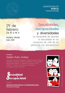 Jornadas Universidad de Murcia - "Sexualidades, Discapacidades y Diversidades"